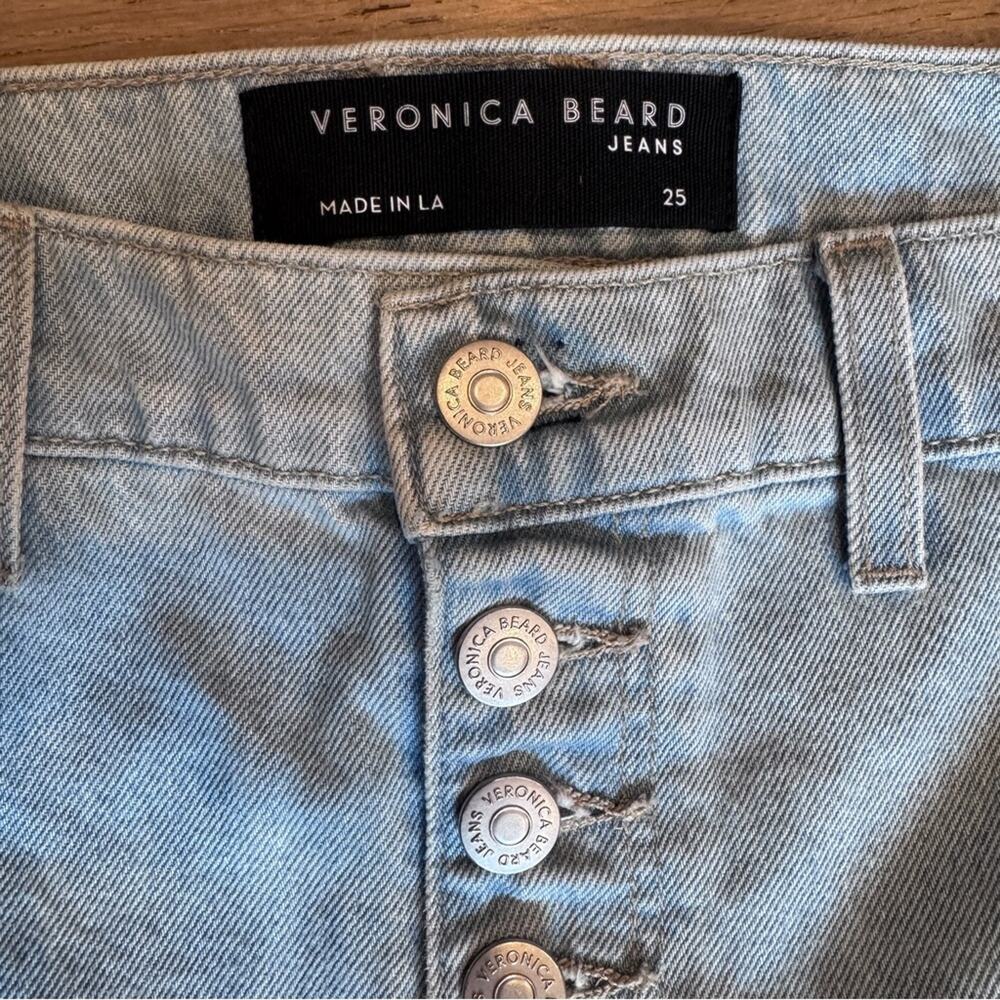 Veronica Beard Grant wide leg raw hem Jeans size 25 - Picture 6 of 13